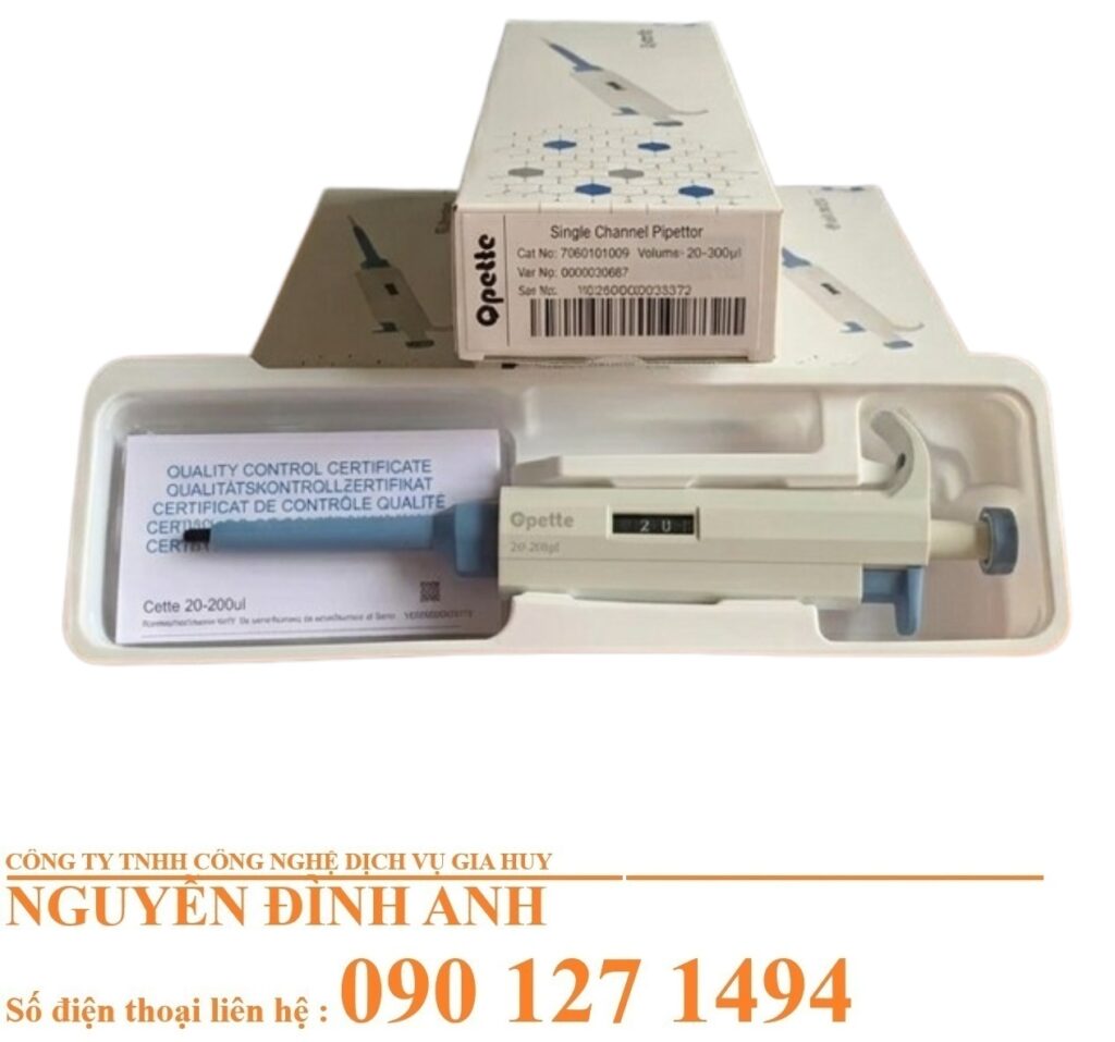 Micropipet Tự Động 1 Kênh Dùng Trong Phòng Thí Nghiệm – Dải Đo 0.1 đến 1000μL
